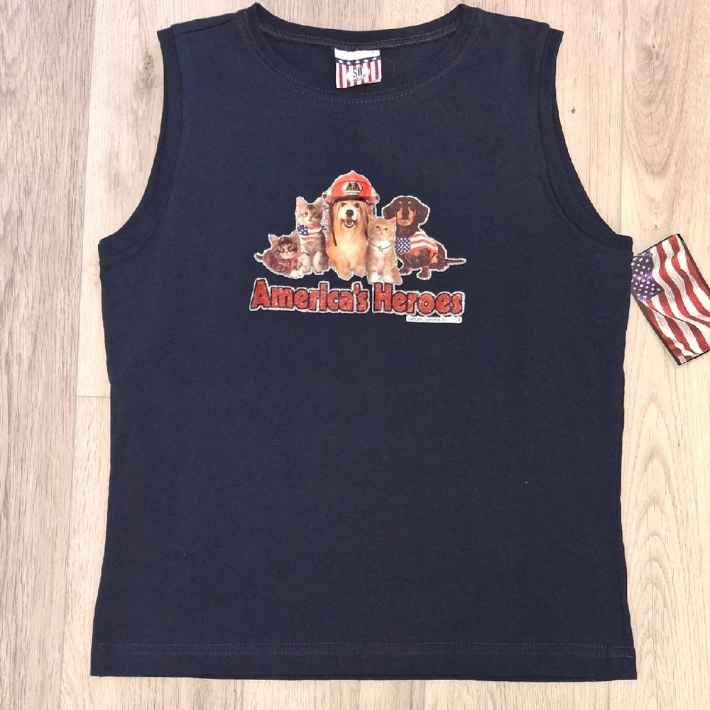 Kohl's Navy "America's Heroes" Graphic Tank Top - Kids